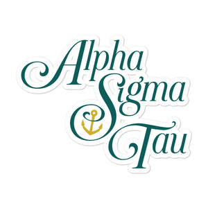 Alpha Sigma Tau Logo Sticker