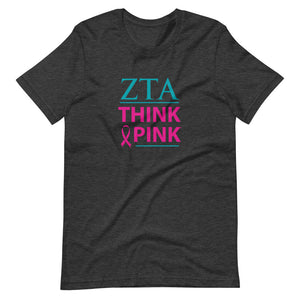 Zeta Tau Alpha Think Pink Sorority T-Shirt