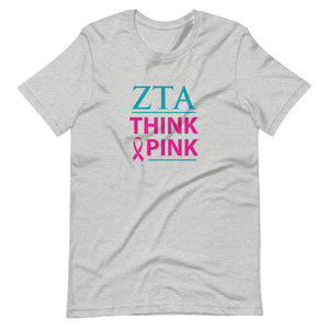 Zeta Tau Alpha Think Pink Sorority T-Shirt