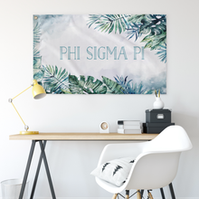 Load image into Gallery viewer, Phi Sigma Pi Tropical Teal Greek Flag