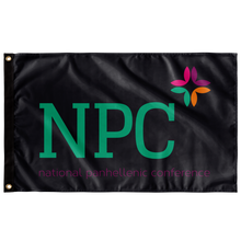Load image into Gallery viewer, National Panhellenic Conference Flag - Whale Grey