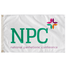 Load image into Gallery viewer, National Panhellenic Conference Flag - White