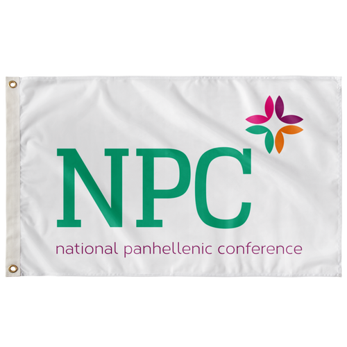 National Panhellenic Conference Flag - White