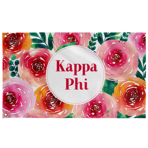 Kappa Phi Rosie Posie Sorority Flag