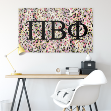 Load image into Gallery viewer, Pi Beta Phi Pink Leopard Sorority Flag