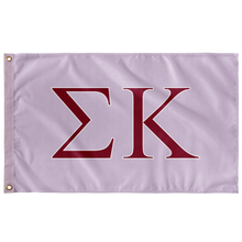 Load image into Gallery viewer, Sigma Kappa Sorority Flag - Lavender, Maroon &amp; White
