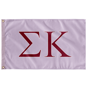 Sigma Kappa Sorority Flag - Lavender, Maroon & White