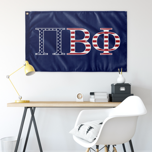 Pi Beta Phi USA Flag - Blue