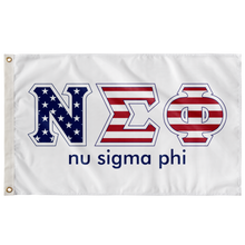 Load image into Gallery viewer, Nu Sigma Phi Stars And Stripes Greek Flag