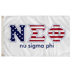 Nu Sigma Phi Stars And Stripes Greek Flag