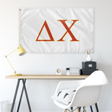 Load image into Gallery viewer, Delta Chi Fraternity Flag - White, Red &amp; Yellow