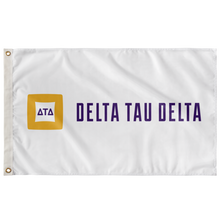 Load image into Gallery viewer, Delta Tau Delta Logo Flag - White
