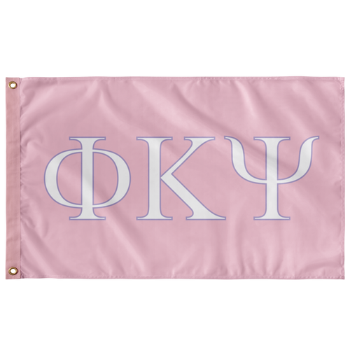 Phi Kappa Psi Flag - Pink, White, Lavender