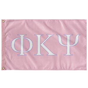 Phi Kappa Psi Flag - Pink, White, Lavender