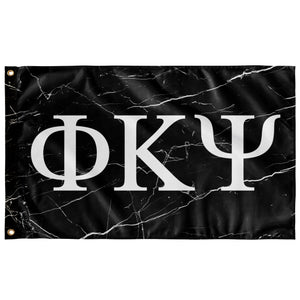 Phi Kappa Psi Black Marble Flag