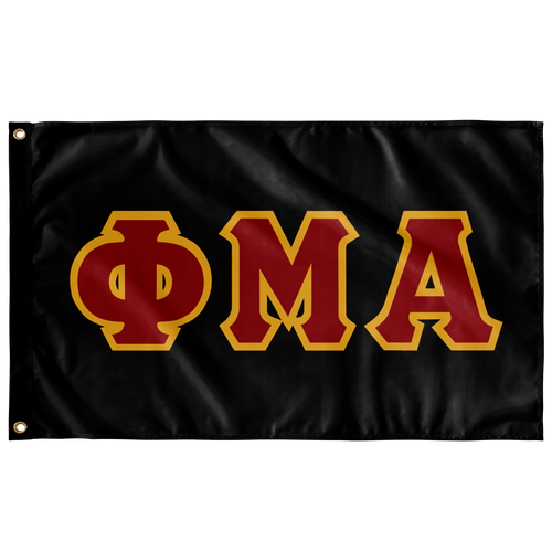 Phi Mu Alpha Greek Block Flag