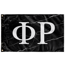 Load image into Gallery viewer, Phi Rho Black Marble Flag