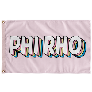 Phi Rho Candy Flag - Pink