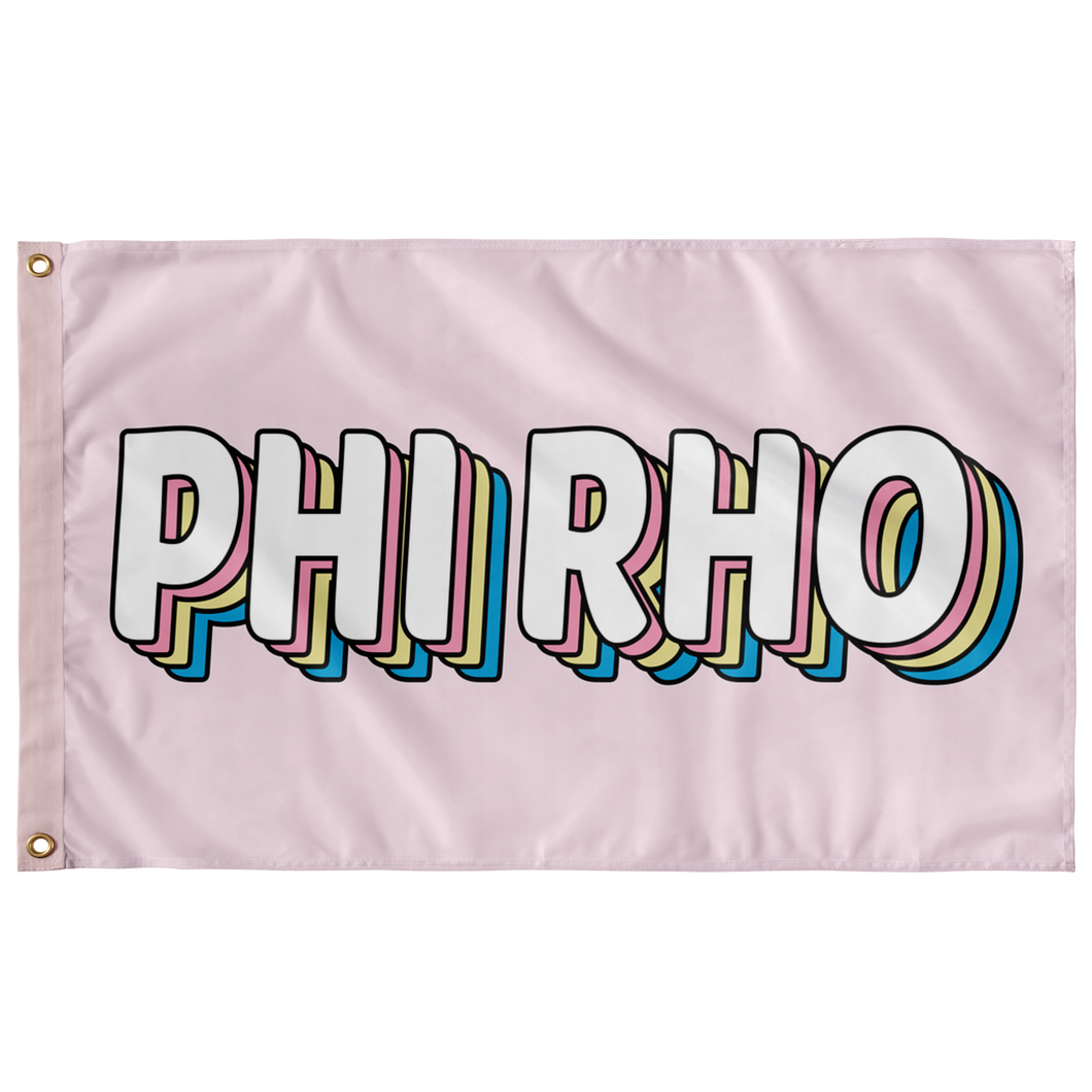 Phi Rho Candy Flag - Pink