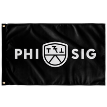 Load image into Gallery viewer, Phi Sigma Kappa Banner - Black &amp; White