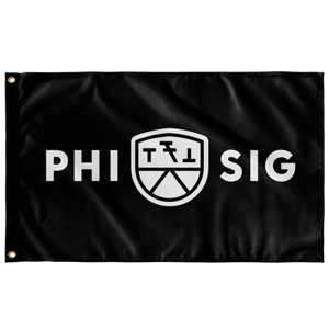 Phi Sigma Kappa Banner - Black & White