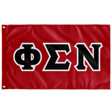 Load image into Gallery viewer, Phi Sigma Nu Flag - Red, Black, White