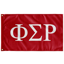 Load image into Gallery viewer, Phi Sigma Rho Sorority Flag - Red &amp; White