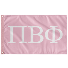 Load image into Gallery viewer, Pi Beta Phi Flag - Azalea and White - Greek Gear 