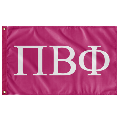 Pi Beta Phi Barbie Pink Flag - Sorority Banner - Greek Gear