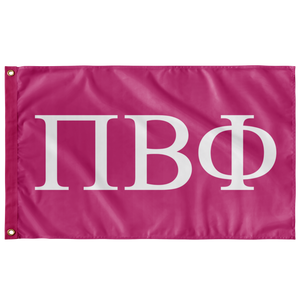 Pi Beta Phi Barbie Pink Flag - Sorority Banner - Greek Gear