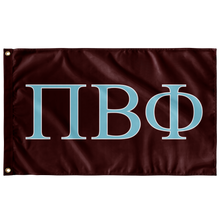 Load image into Gallery viewer, Pi Phi Flag - Maroon and Aqua