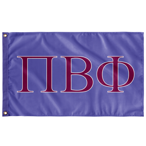 Sorority Flags - Pi Beta Phi - Periwinkle