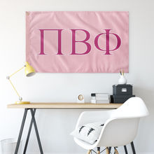 Load image into Gallery viewer, Pi Beta Phi Sorority Flag - Pink, Barbie Pink &amp; White