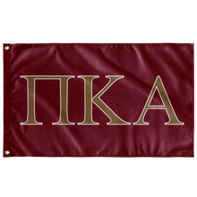 Load image into Gallery viewer, Pi Kappa Alpha Fraternity Flag - Garnet, Gold &amp; White