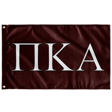 Load image into Gallery viewer, Pi Kappa Alpha Fraternity Flag - Maroon, White &amp; Black