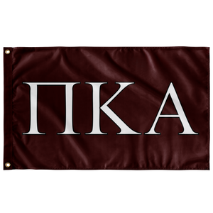 Pi Kappa Alpha Fraternity Flag - Maroon, White & Black