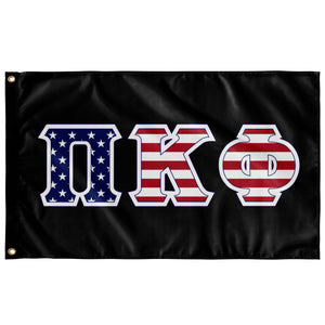 Pi Kappa Phi American Flag - Black