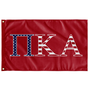 Pi Kappa Alpha USA Flag -  Red