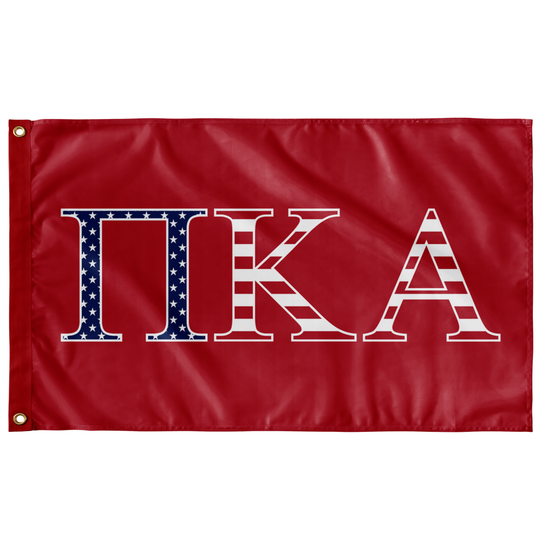 Pi Kappa Alpha USA Flag -  Red