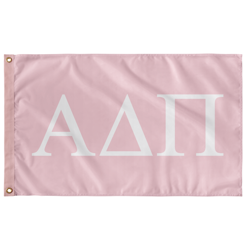 Alpha Delta Pi Sorority Flag - Pink & White