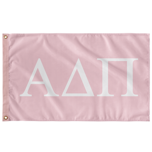 Alpha Delta Pi Sorority Flag - Pink & White