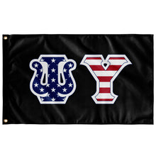 Load image into Gallery viewer, Psi Upsilon American Flag - Black