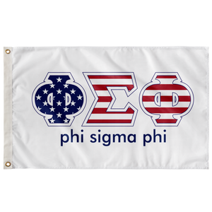 Phi Sigma Phi Stars And Stripes Greek Flag