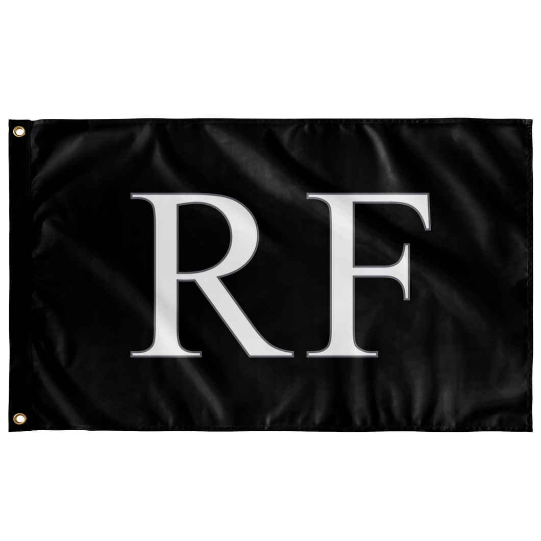 RF Flag - Black, White & Metal