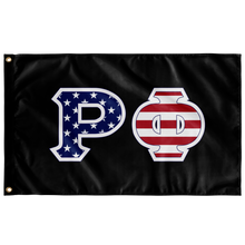 Load image into Gallery viewer, Rho Phi American Flag - Black