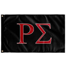 Load image into Gallery viewer, Rho Sigma Fraternity Flag - Black, Red &amp; White