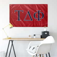 Load image into Gallery viewer, Tau Delta Phi Fraternity Flag - Red, Navy &amp; White