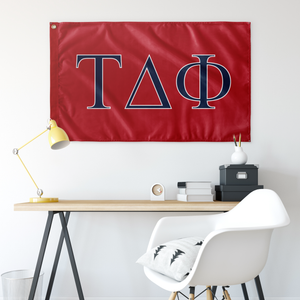 Tau Delta Phi Fraternity Flag - Red, Navy & White