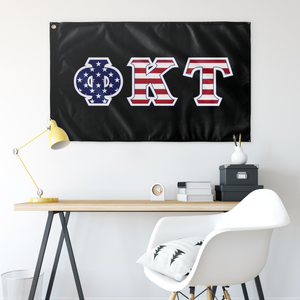 Phi Kappa Tau American Flag - Black
