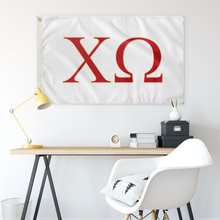 Load image into Gallery viewer, Chi Omega Wall Flag - Chi O 3 x 5 Banner 